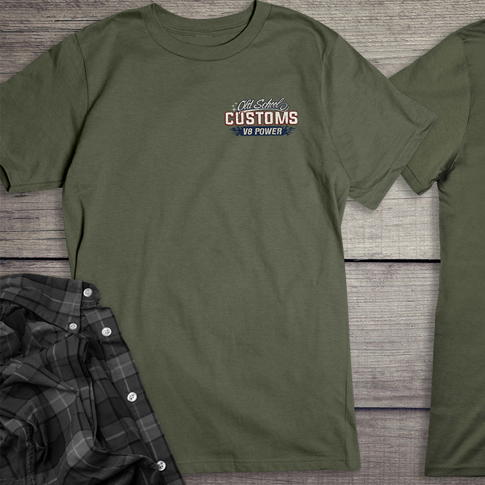 Old School Customs V8 T-Shirt