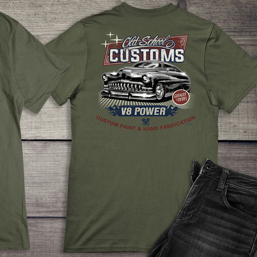 Old School Customs V8 T-Shirt