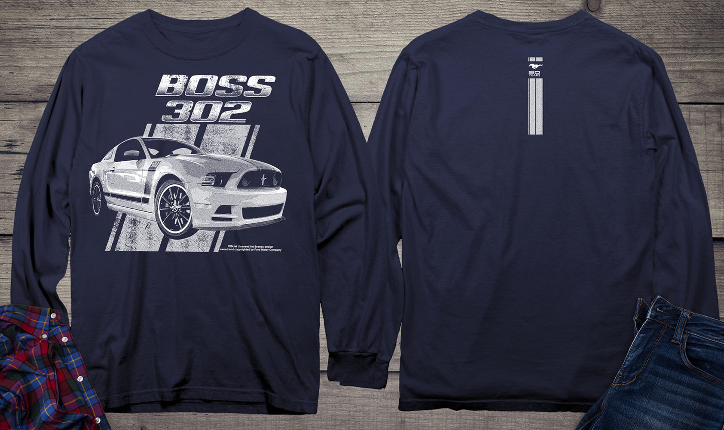 Ford Motor Company, Mustang 50 Years, Boss 302 Long Sleeve Shirt