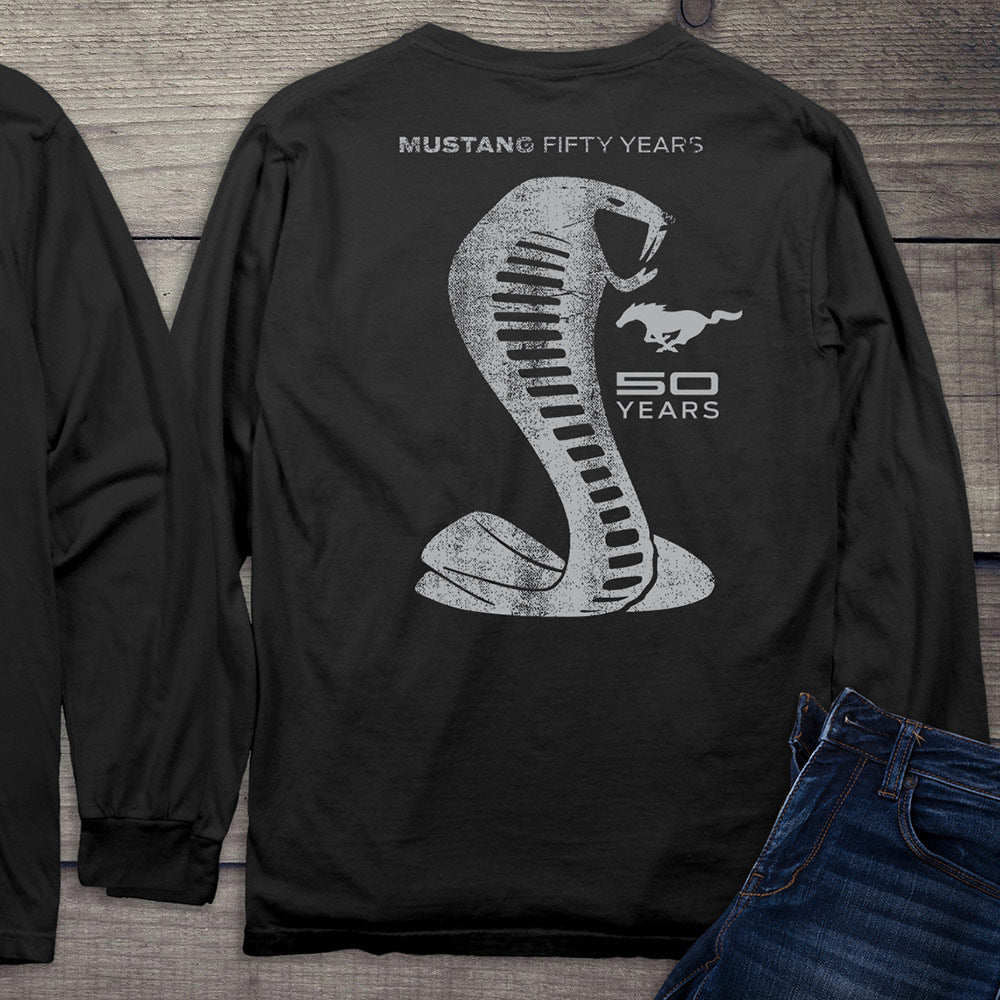 Ford Motor Company, Mustang 50 Years, Cobra Long Sleeve Shirt