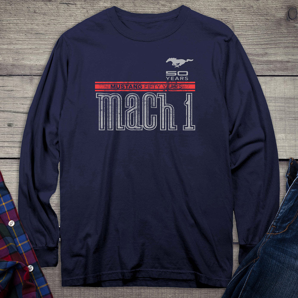 Ford Motor Company, Mustang 50 Years, Mach 1 Long Sleeve Shirt