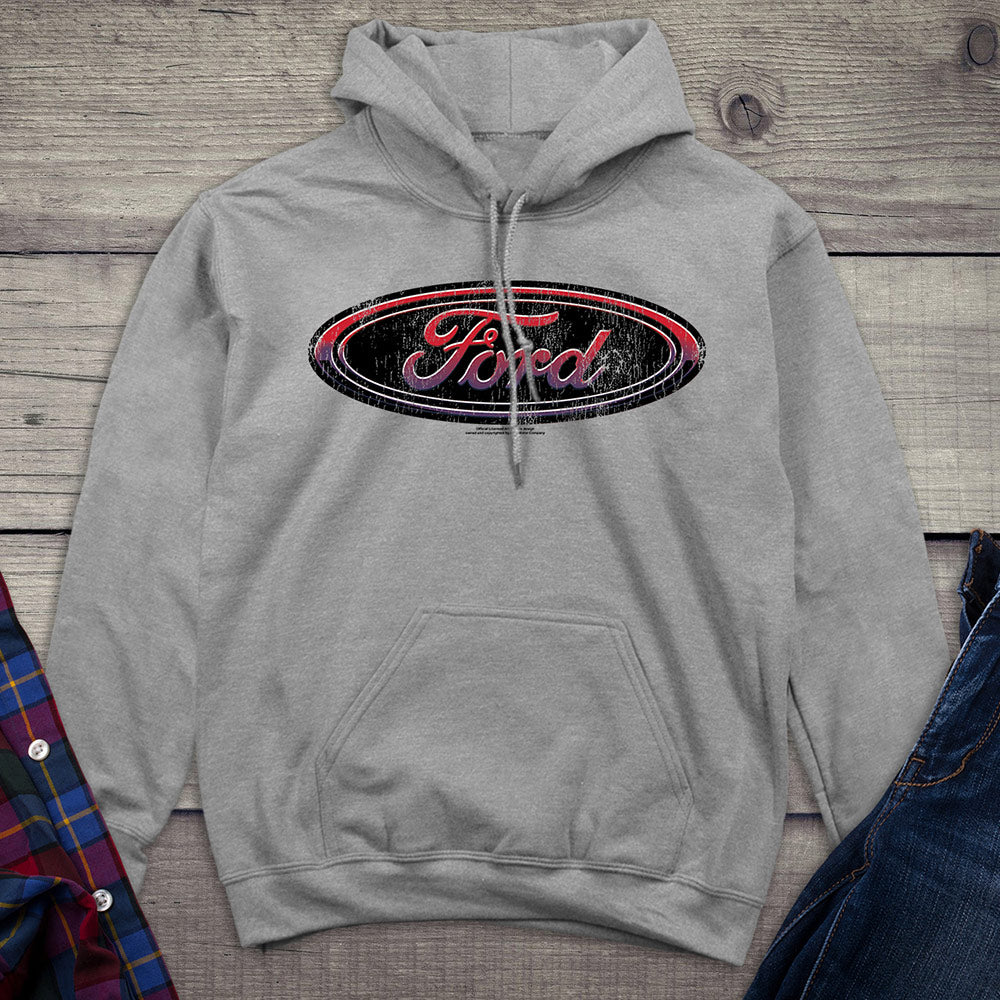 Ford Motor Company, Red, White & Blue Ford Oval Hoodie