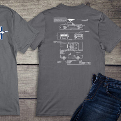 Ford Motor Company, Mustang Blueprint T-Shirt