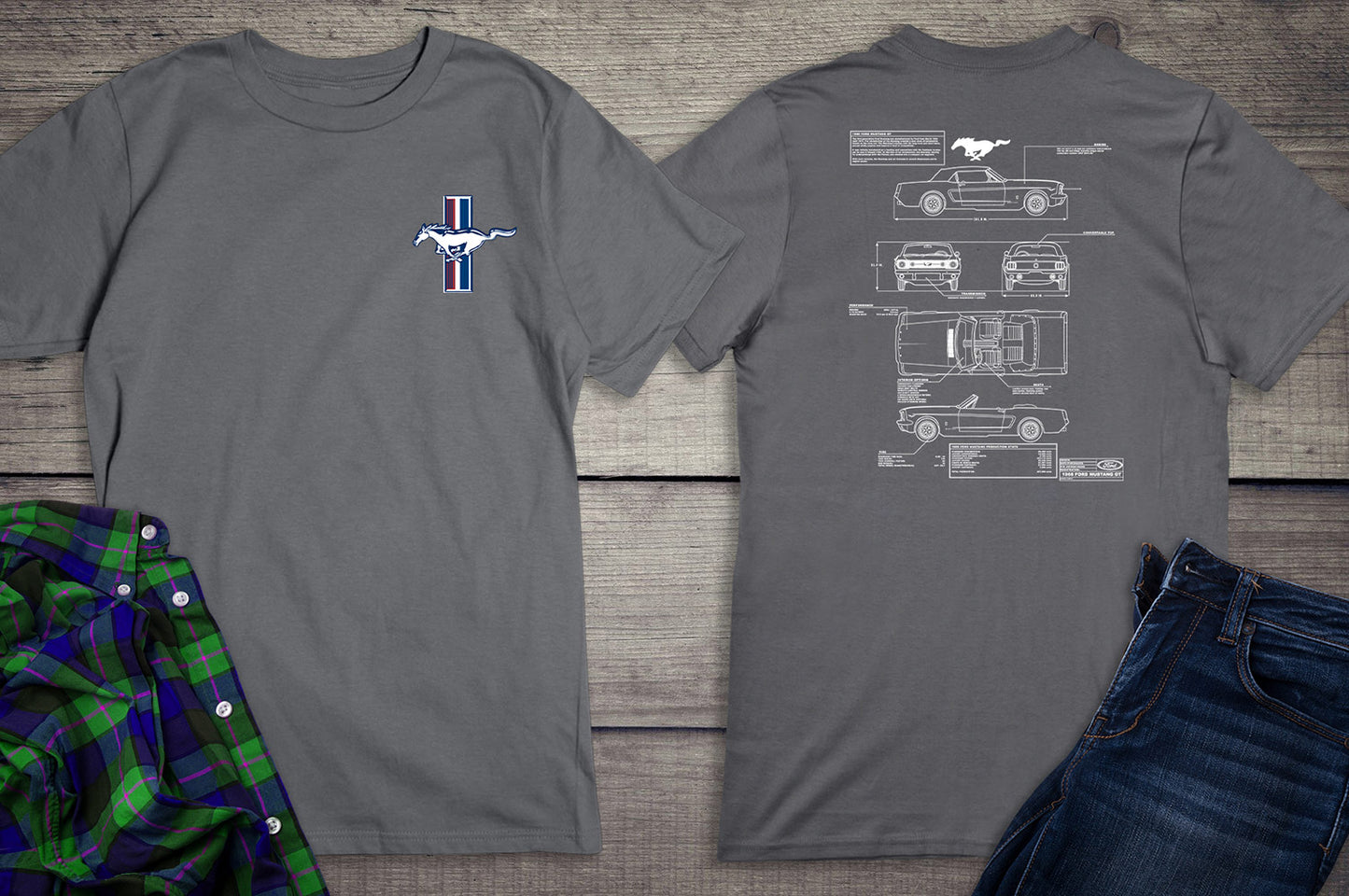 Ford Motor Company, Mustang Blueprint T-Shirt