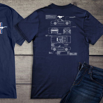 Ford Motor Company, Mustang Blueprint T-Shirt