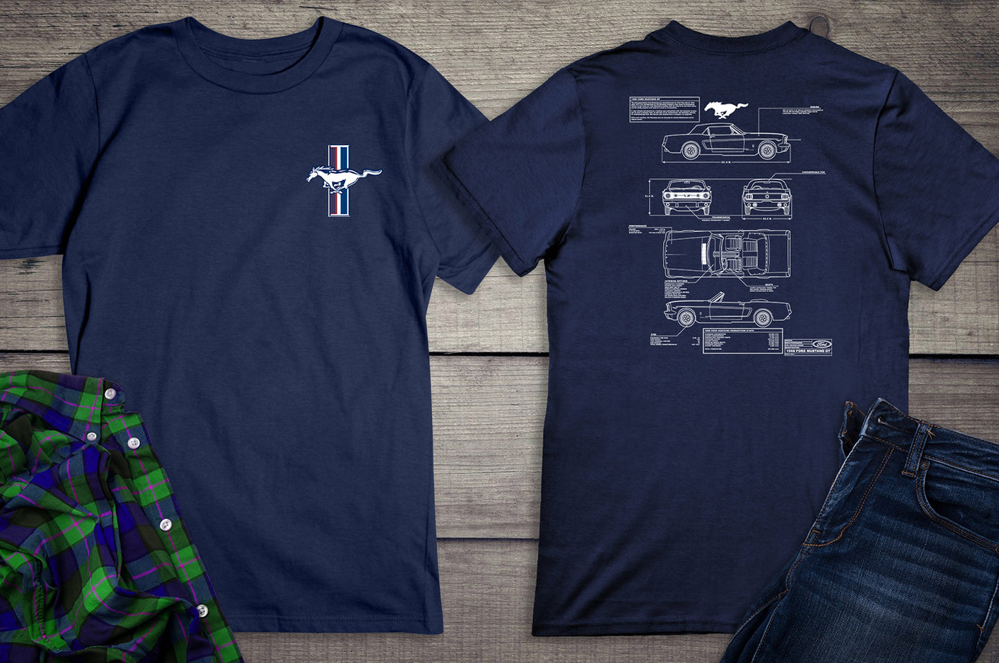 Ford Motor Company, Mustang Blueprint T-Shirt