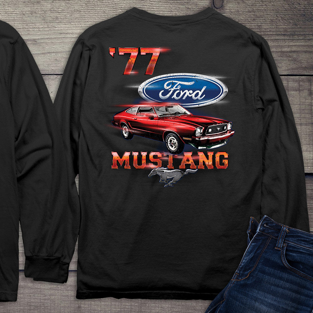 Ford Motor Company, '77 Mustang Long Sleeve Shirt