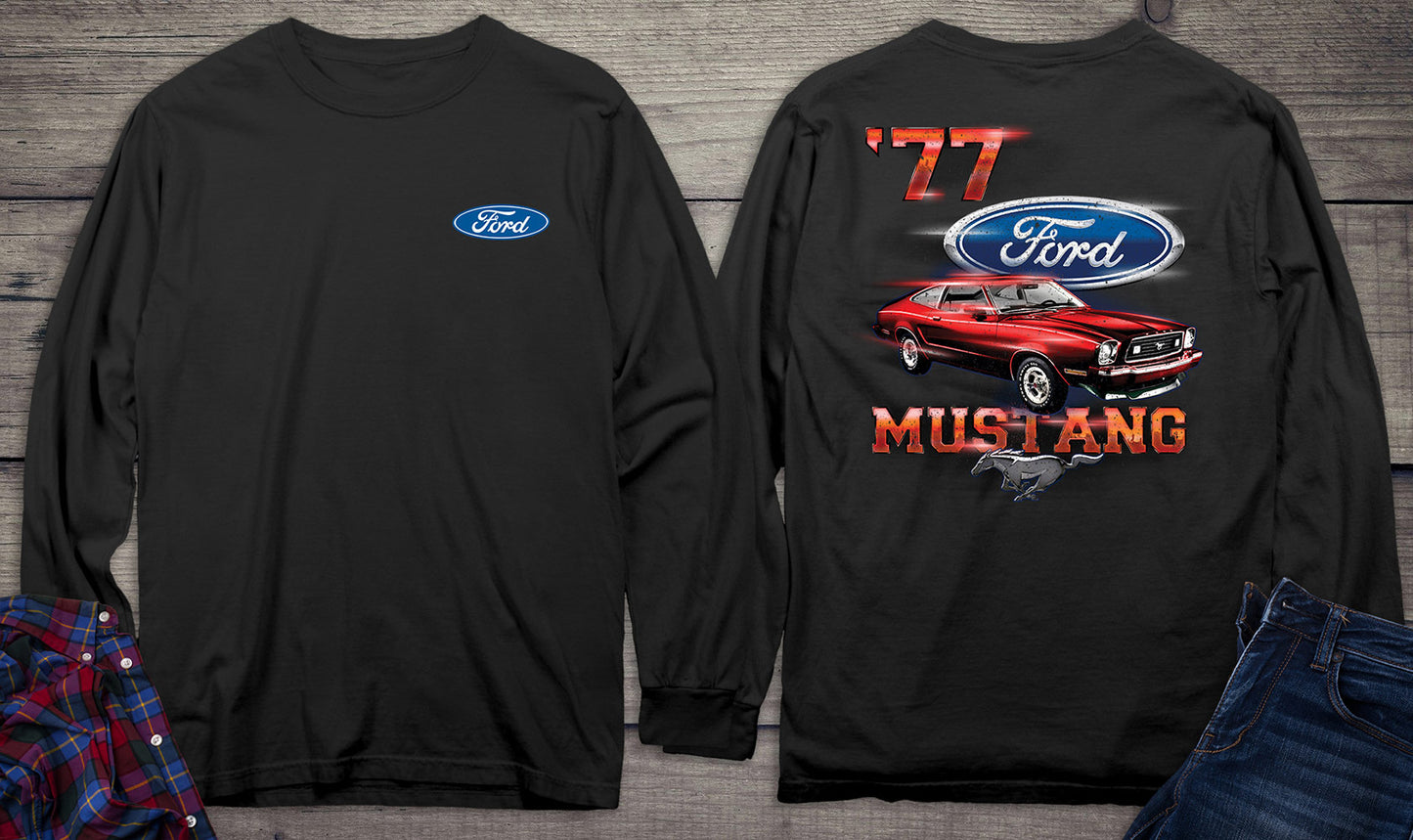 Ford Motor Company, '77 Mustang Long Sleeve Shirt