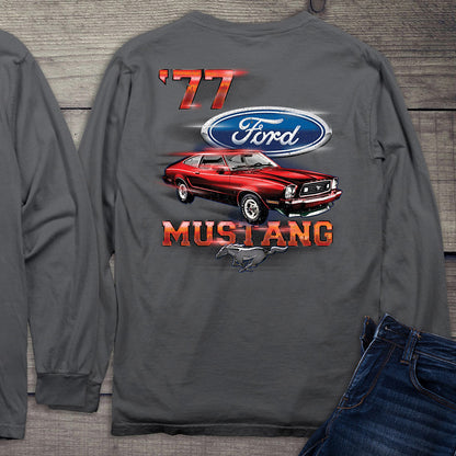 Ford Motor Company, '77 Mustang Long Sleeve Shirt