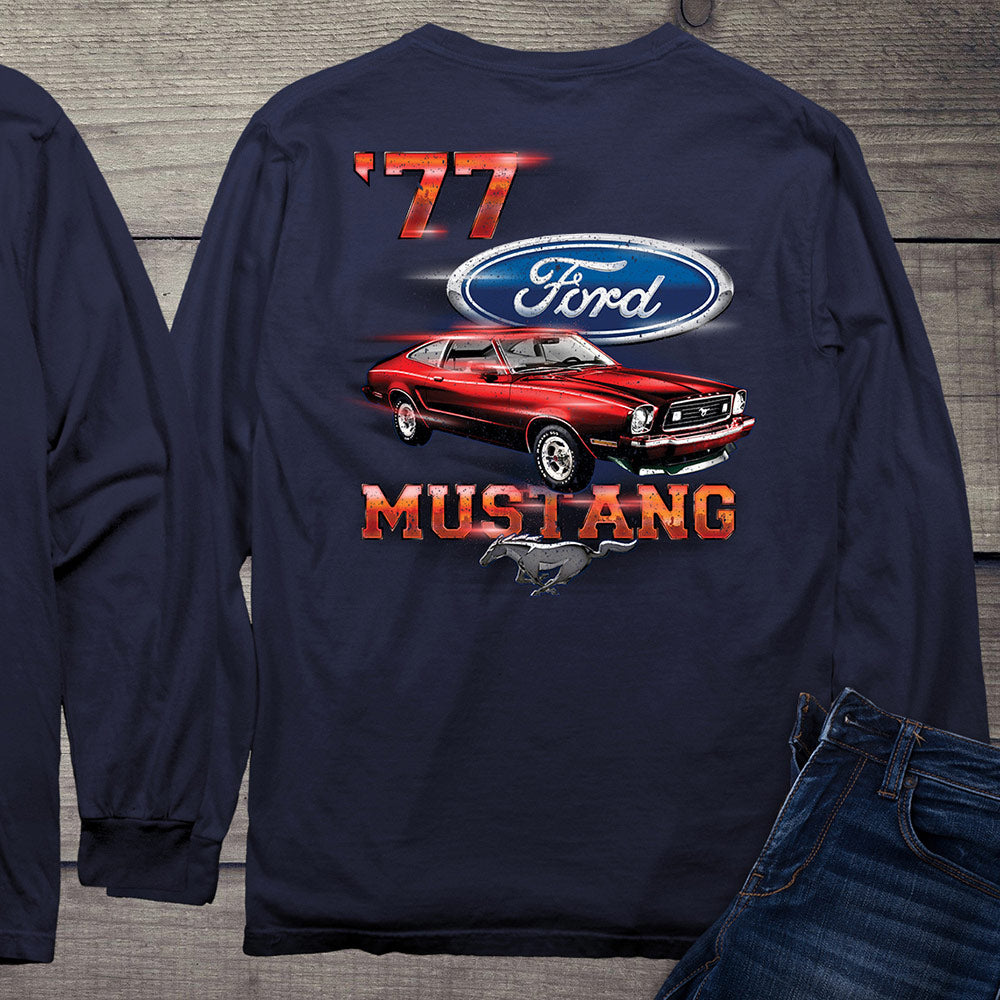 Ford Motor Company, '77 Mustang Long Sleeve Shirt