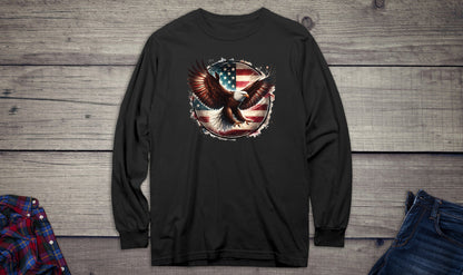 Eagle Flag Circle Long Sleeve Tee