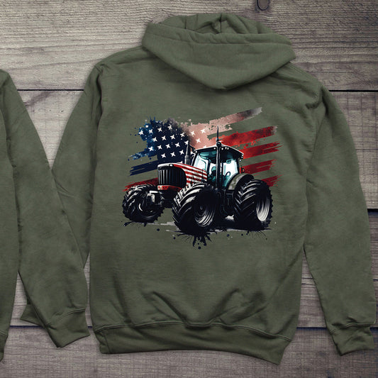 Tractor Flag With Crest Hoodie