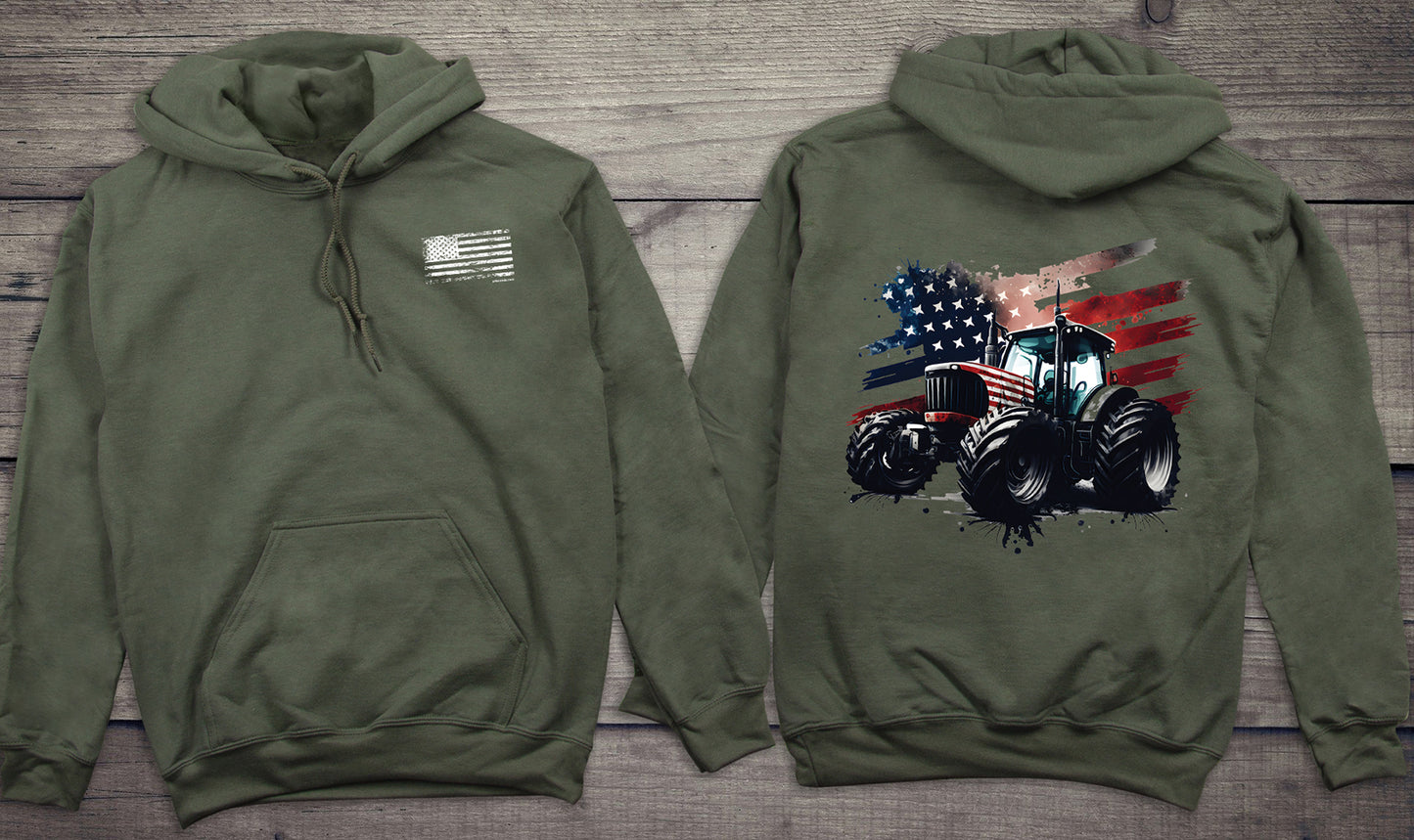 Tractor Flag With Crest Hoodie