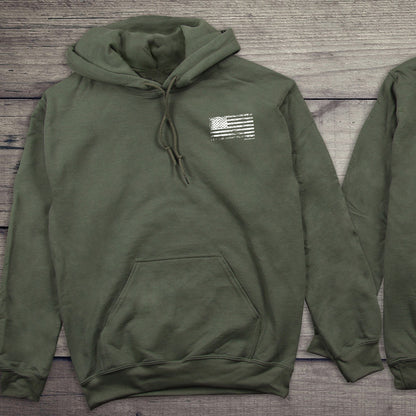 Bison Flag With Crest Hoodie