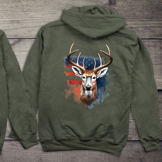 Deer Flag With Crest Hoodie