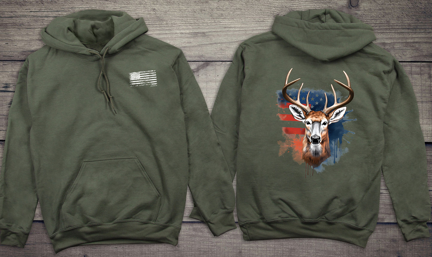 Deer Flag With Crest Hoodie