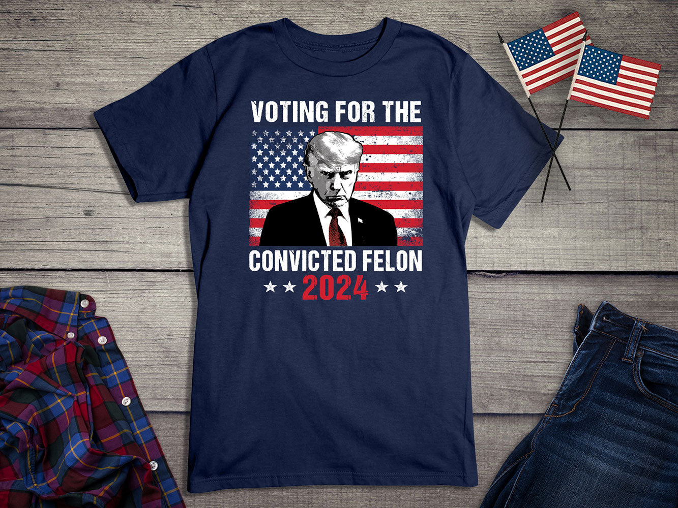 Voting For The Felon T-Shirt