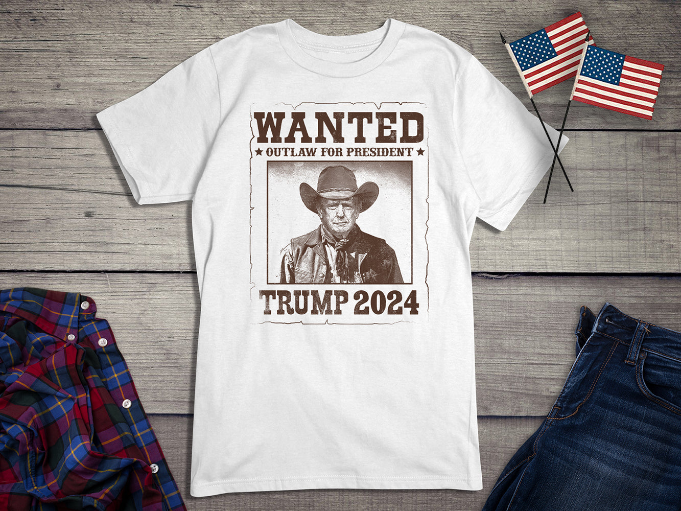 Wanted Outlaw Trump T-Shirt