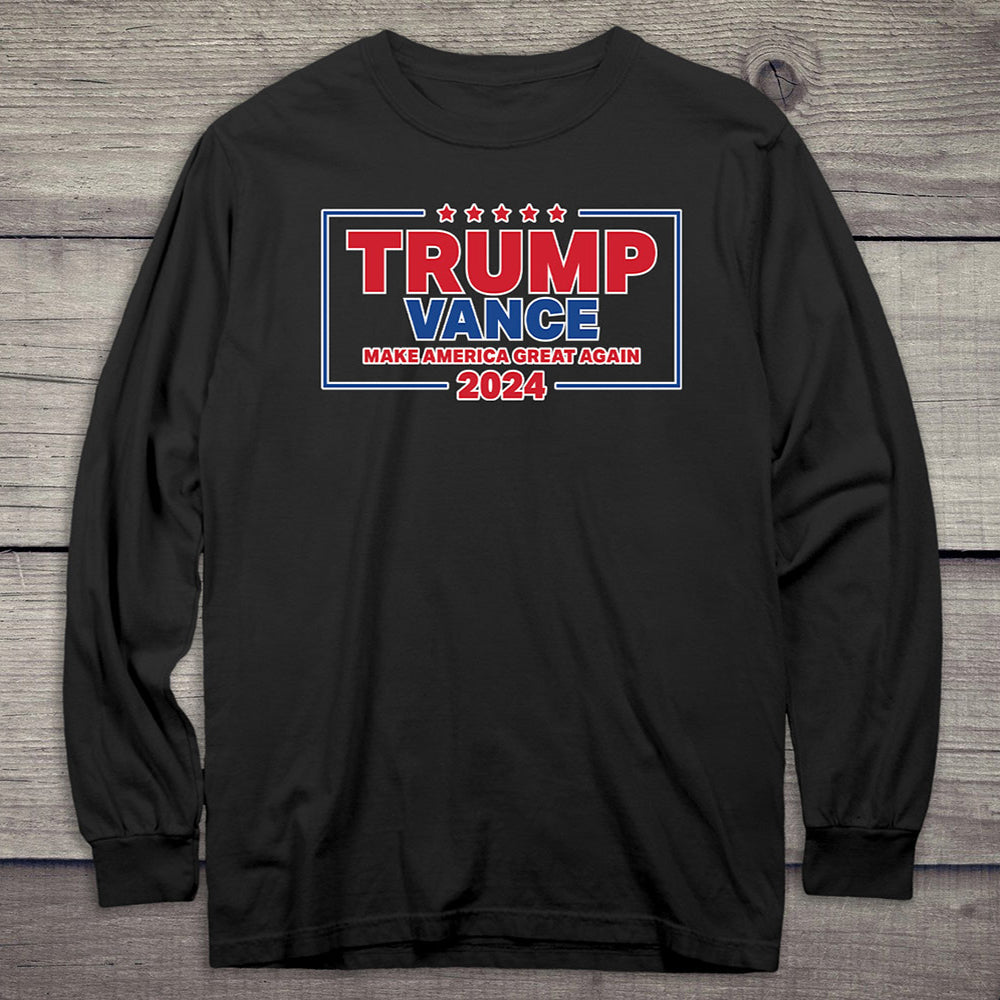 Trump Vance Maga 2024 Long Sleeve Tee