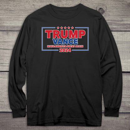 Trump Vance Maga 2024 Long Sleeve Tee