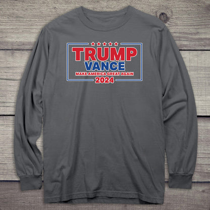 Trump Vance Maga 2024 Long Sleeve Tee