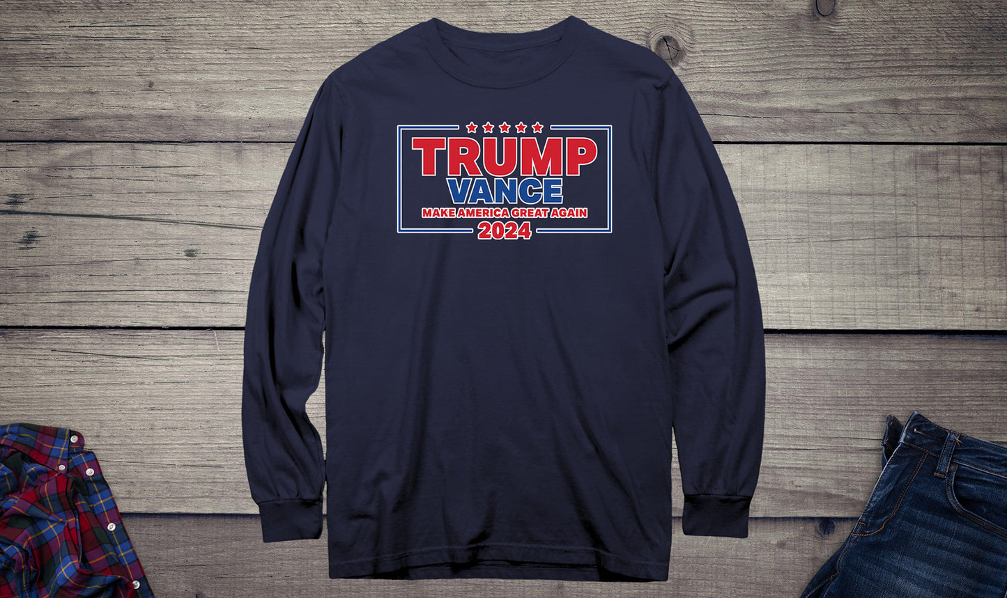 Trump Vance Maga 2024 Long Sleeve Tee