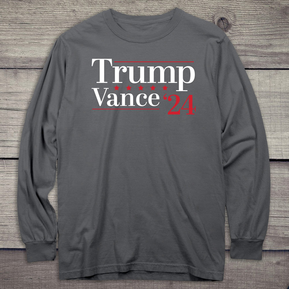 Trump Vance 2024 Stars Long Sleeve Tee