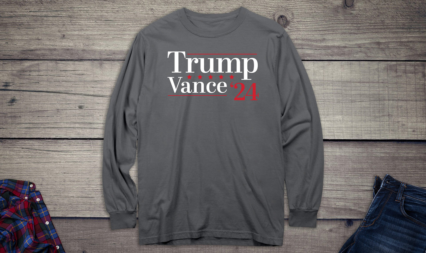 Trump Vance 2024 Stars Long Sleeve Tee