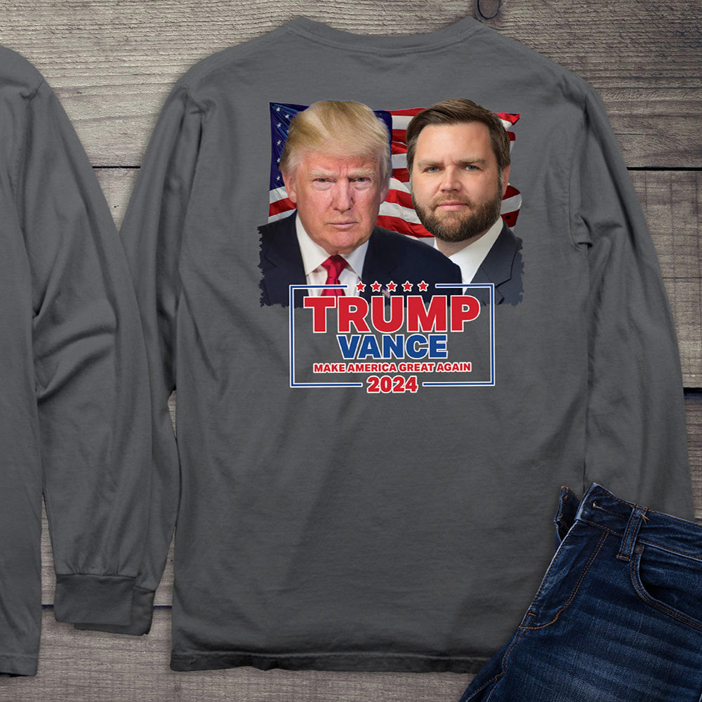 Trump Vance Portrait Long Sleeve Tee