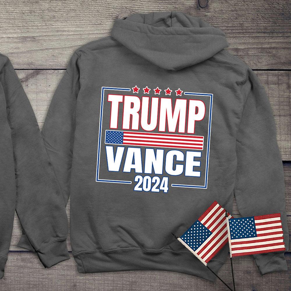 Trump Vance 2024 Flag Hoodie