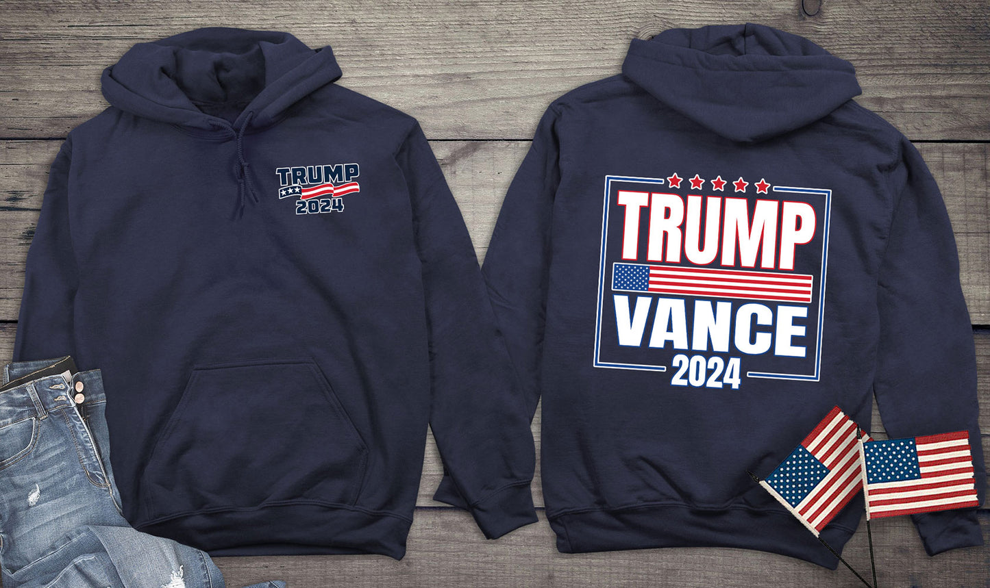 Trump Vance 2024 Flag Hoodie