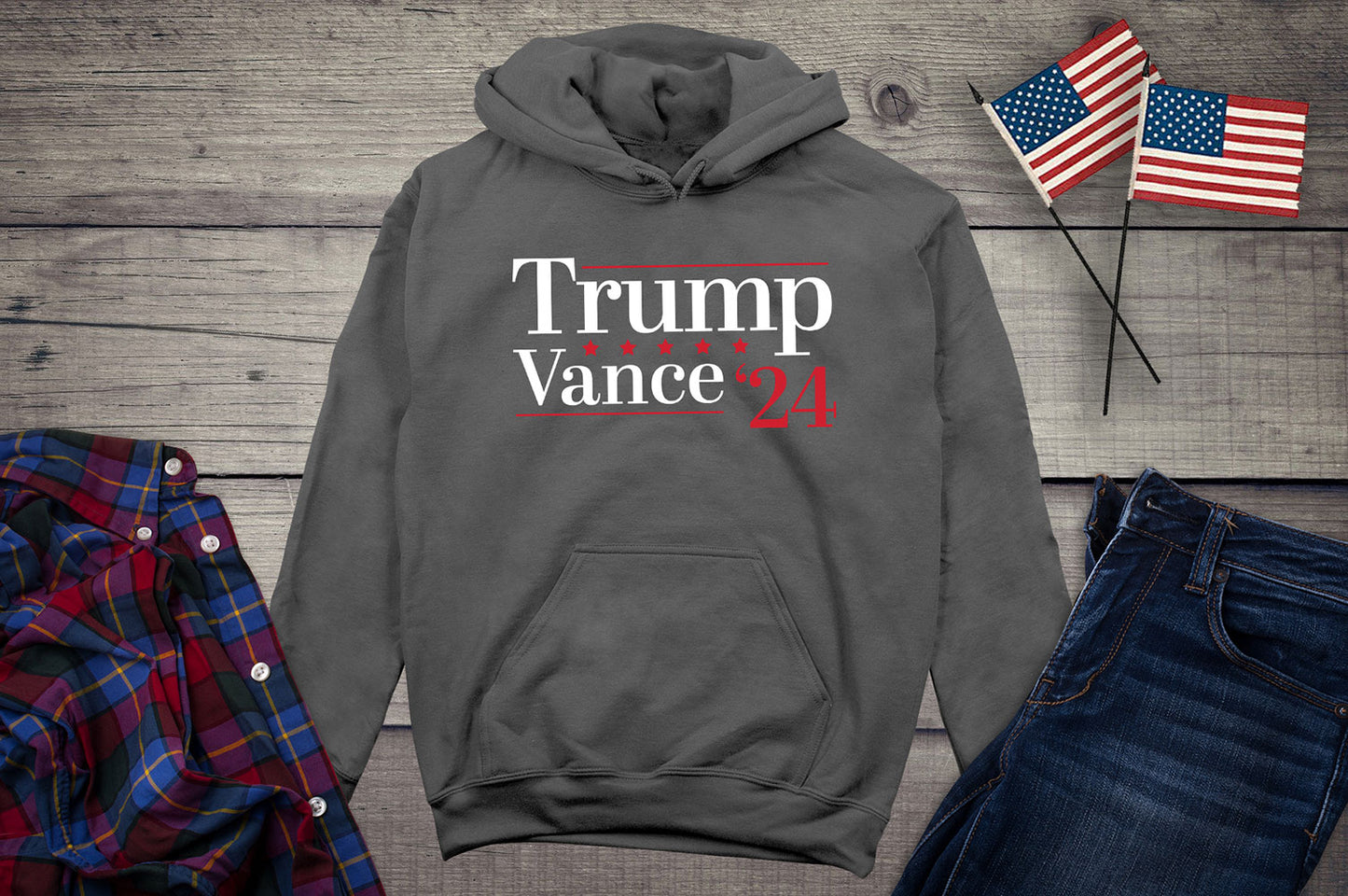 Trump Vance 2024 Stars Hoodie