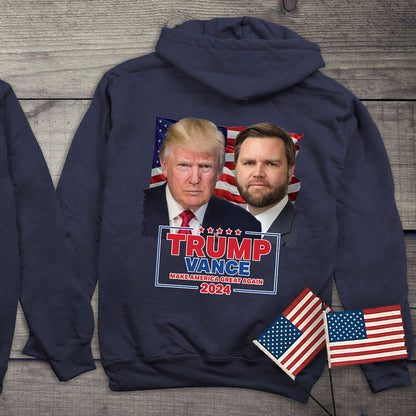 Trump Vance Portrait Hoodie