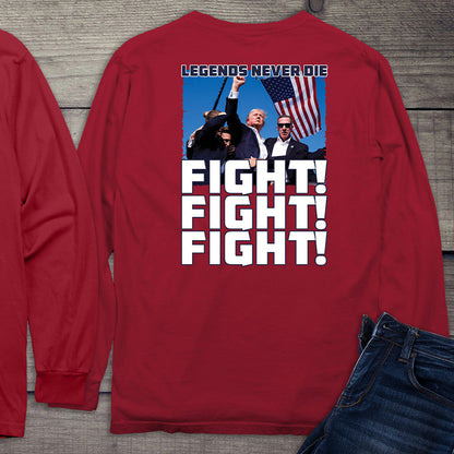 Fight Fight-Fight With Crest Long Sleeve Tee