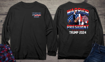 Warrior President With Crest Long Sleeve Tee