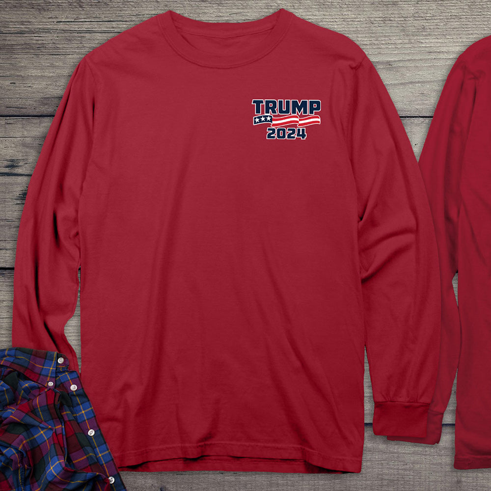 Trump Take America Back With Crest Long Sleeve Tee