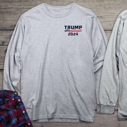 Outlaw For President With Crest Long Sleeve Tee