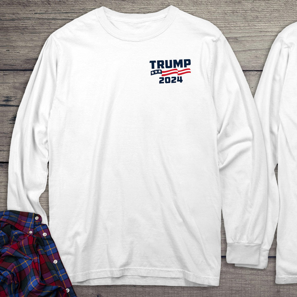 Outlaw For President With Crest Long Sleeve Tee