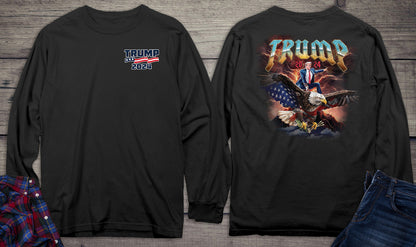 Trump Eagle Rider With Crest Long Sleeve Tee