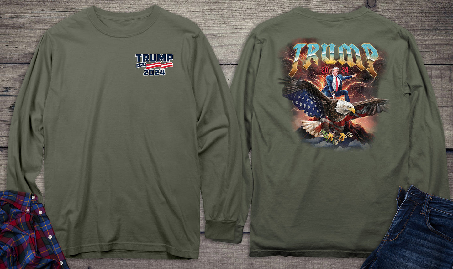 Trump Eagle Rider With Crest Long Sleeve Tee