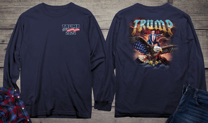 Trump Eagle Rider With Crest Long Sleeve Tee