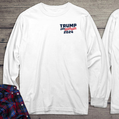 Wanted Outlaw Trump With Crest Long Sleeve Tee