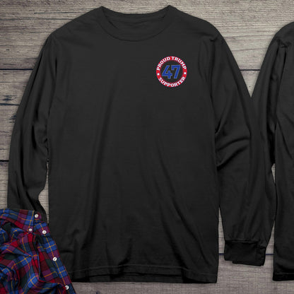 Rather Vote For The Felon With Crest Long Sleeve Tee