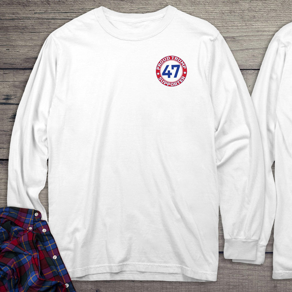 Rather Vote For The Felon With Crest Long Sleeve Tee