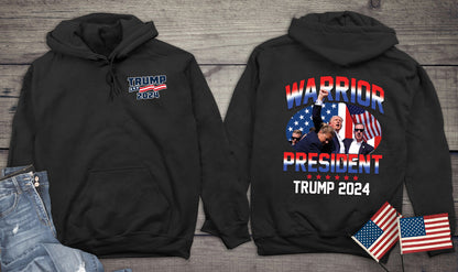 Warrior President With Crest Hoodie