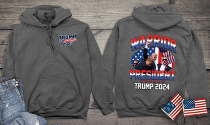 Warrior President With Crest Hoodie