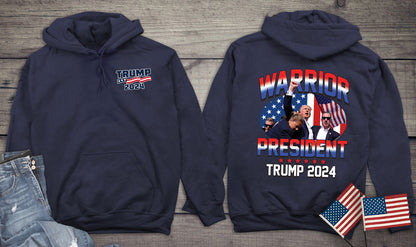 Warrior President With Crest Hoodie