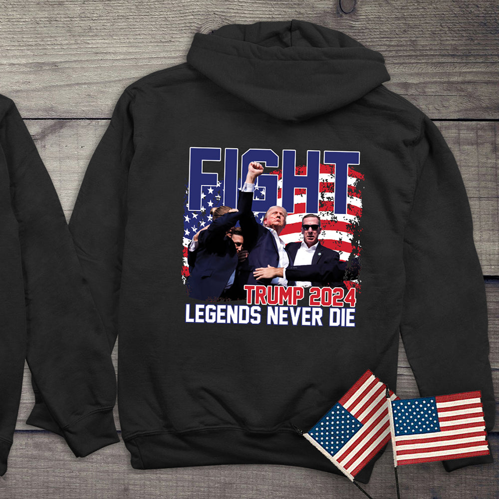 Legends Never Die With Crest Hoodie