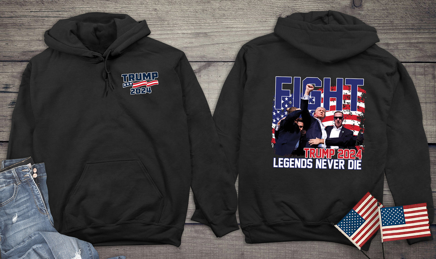 Legends Never Die With Crest Hoodie