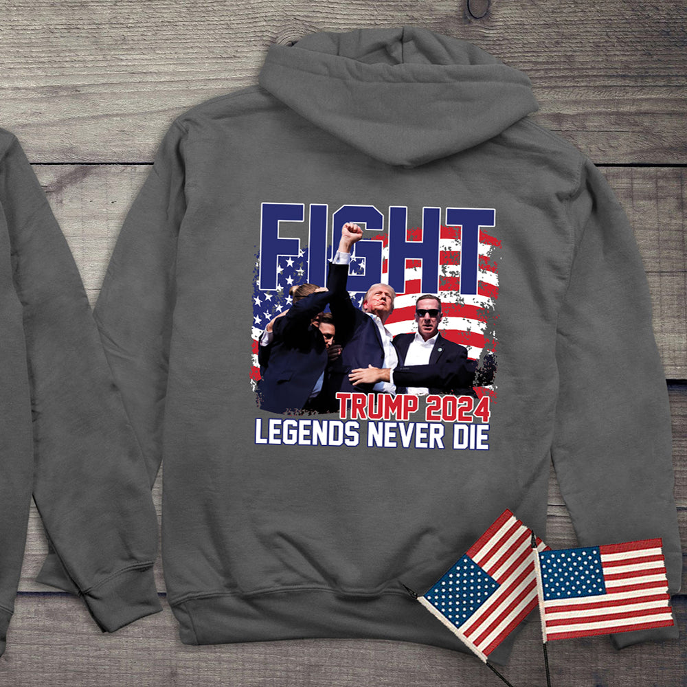 Legends Never Die With Crest Hoodie